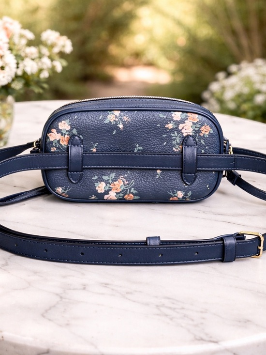 Coach Belt Bag Convertible Crossbody Bag With Rose Bouquet Print EUC - Picture 4 of 7